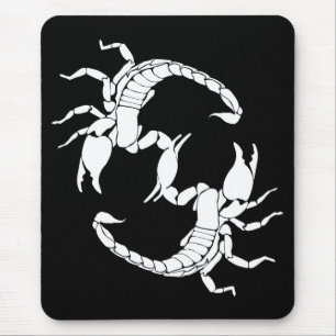 Black & White Brev S - två korpioner Musmatta