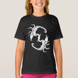 Black & White Brev S - två korpioner T Shirt