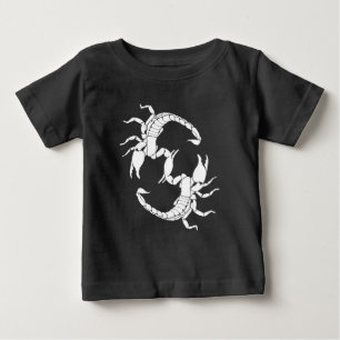 Black & White Brev S - två korpioner T Shirt