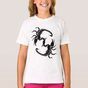 Black & White Brev S - två korpioner T Shirt