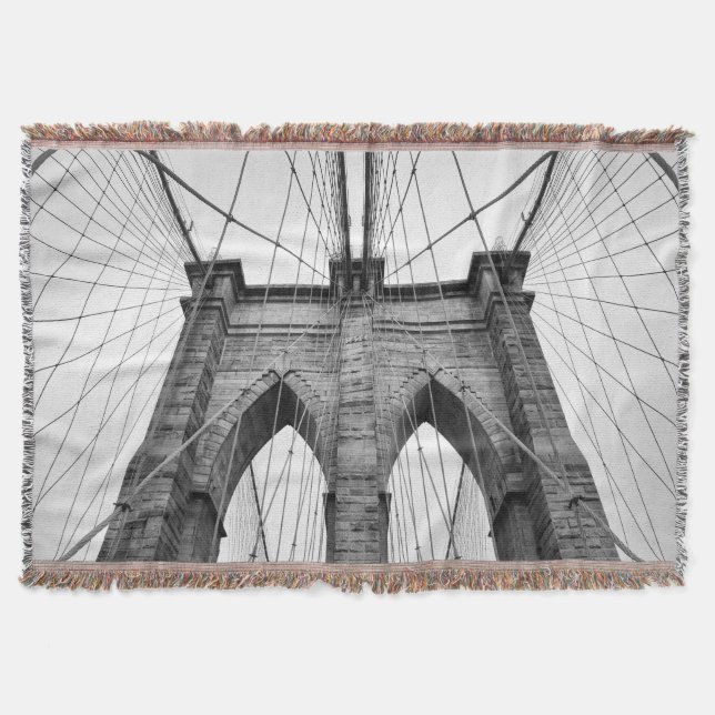 Black & White Brooklyn Bridge Architectural Detail Filt (Framsidan)