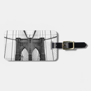 Black White Brooklyn Bridge New York Bagagebricka
