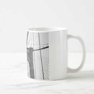 Black White Brooklyn Bridge New York Kaffemugg
