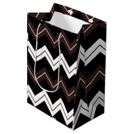 Black White Brown Chevron Rand