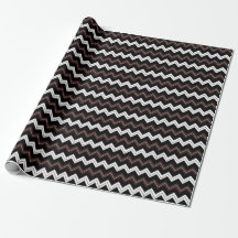 Black White Brown Chevron Rand