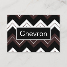 Black White Brown Chevron Rand