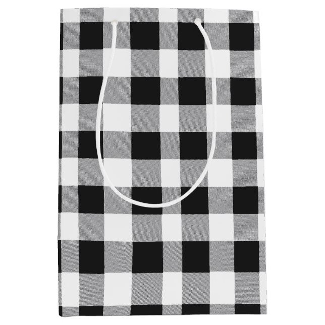 Black White Buffalo Gingham Check Play Helgdag (Framsidan)