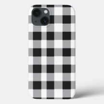 Black White Buffalo Gingham Check Play Helgdag Ca