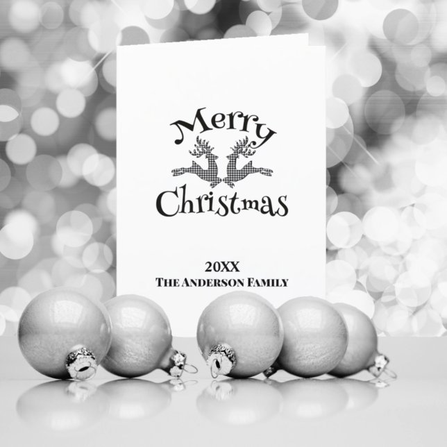 Black White Buffalo Play Anpassningsbar Photo Rein Helgkort (Skapare uppladdad)