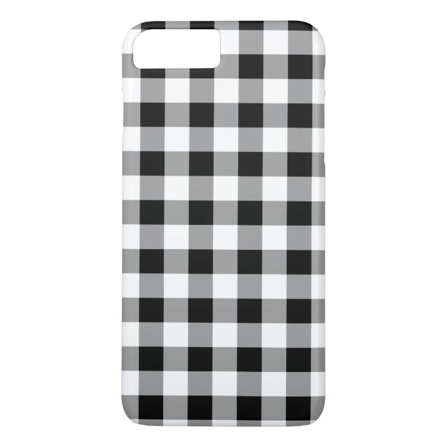 Black White Buffalo Play Mönster Case-Mate iPhone Skal (Baksida)