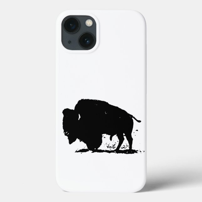 Black & White Buffalo Silhouette (Baksida)