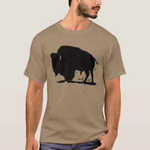 Black & White Buffalo Silhouette T-shirt