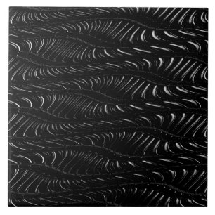 Black White Ceramic Tile Kakelplatta