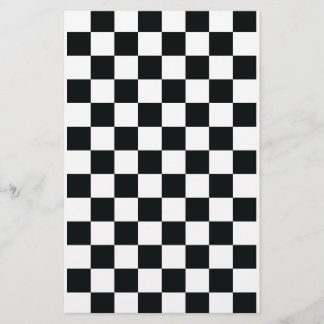 Black White Checker Rand Craft Papprare Lakan