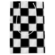 Black & White Checkerboard Mönster