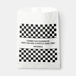 Black White Checkerboard Mönster Birthday