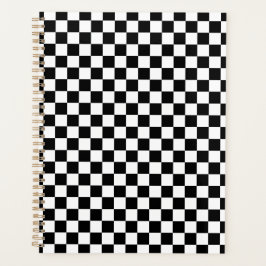 Black White Checkered Checkerboard