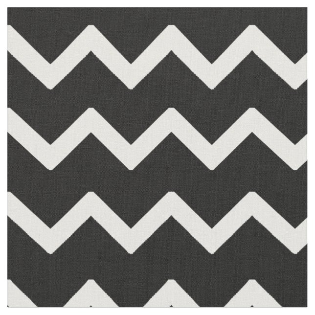 Black White Chevron Tyg (Närbild)