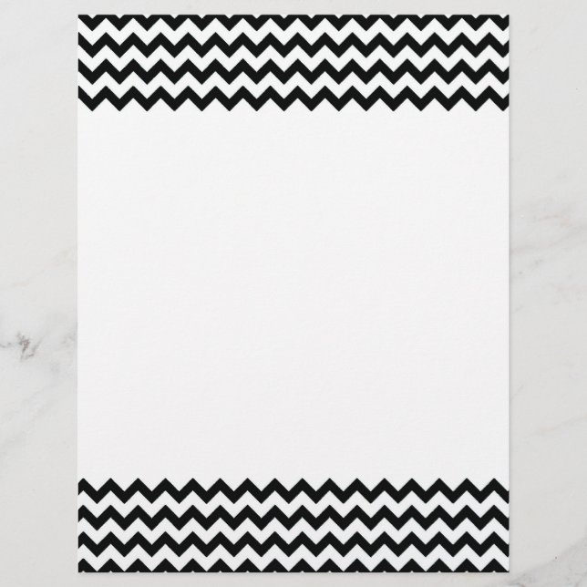 Black White Chevrons Flyer (Framsidan)