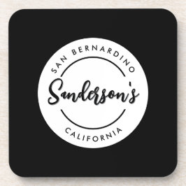 Black White City Town Ställe Location Namn Circle Underlägg