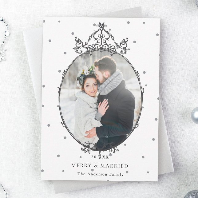 Black & White Classic Christmas 2 Photo    Julkort (Skapare uppladdad)