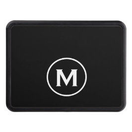 Black White Classic Monogram Dragkroksskydd