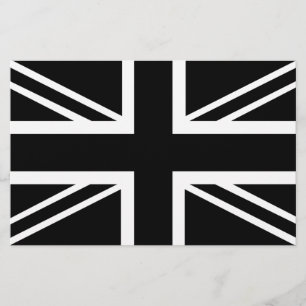 BLack & White Classic Union Jack British(UK) Flagg