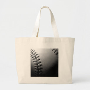 Black & White Close Baseball Jumbo Tygkasse
