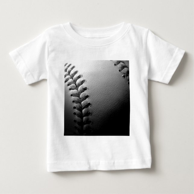 Black & White Close Baseball T-shirt (Framsida)