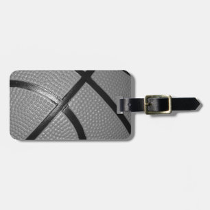 Black & White Close Basketball Bagagebricka