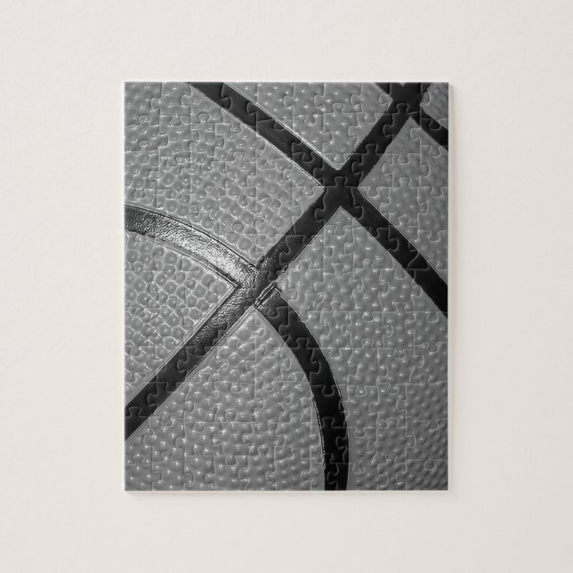 Black & White Close Basketball Pussel (Vertikal)