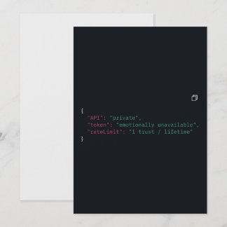 Black & White Coder Citat Inbjudan – Anpassa
