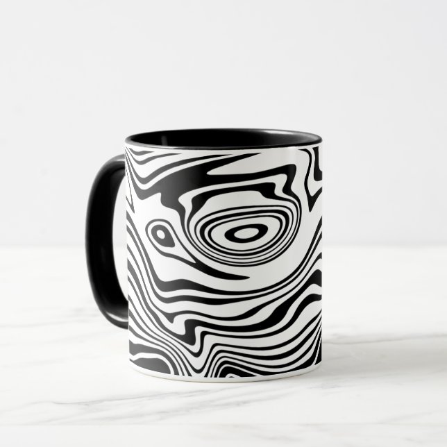 Black White Coffee Mugg (Framsida vänster)