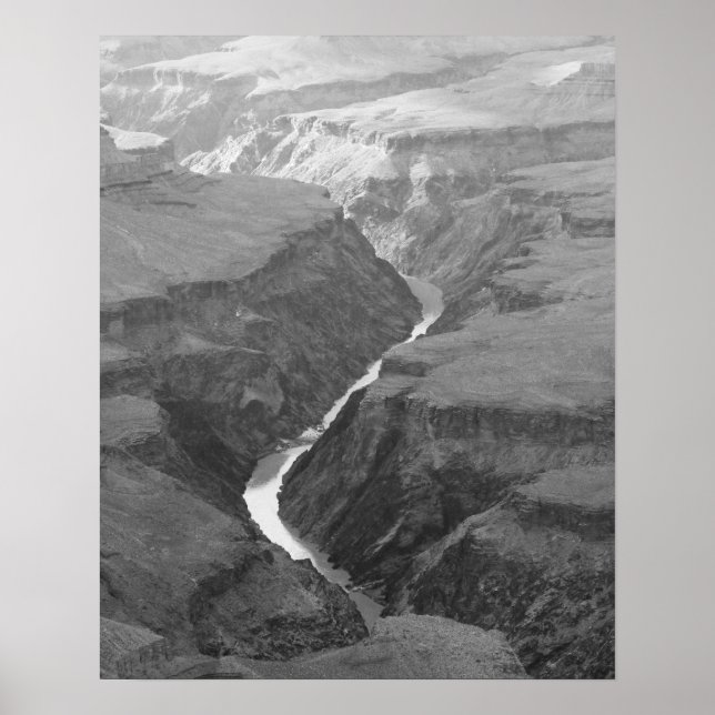 Black & White Colorado River 16 x 20 Poster (Framsidan)