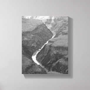 Black & White Colorado River 8 x 10 Canvastryck