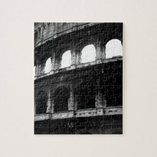 Black White Colosseum Roman Empire Pussel