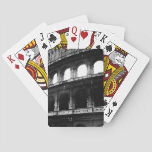 Black White Colosseum Roman Empire Spelkort