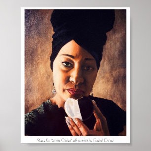 Black & White Cookie-målning av Rachel Dolezal Poster