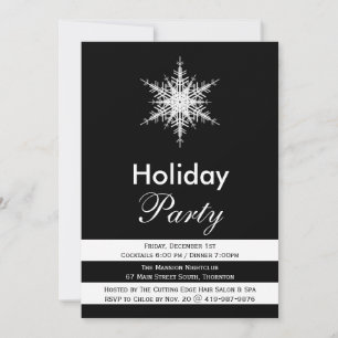 Black & White Corporate Julfest Inbjudan