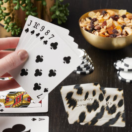 Black White Cowhide Casinokort