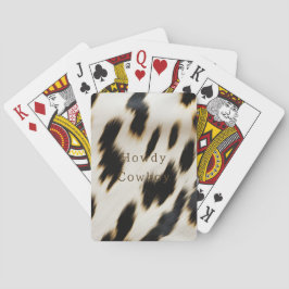 Black White Cowhide Casinokort