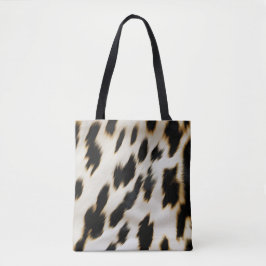 Black White Cowhide Tygkasse
