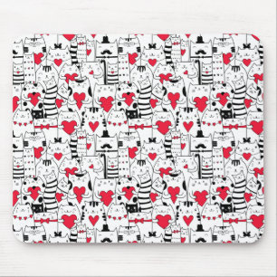 Black White Cute Cute Red Heart Musmatta