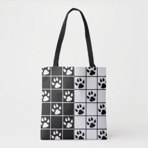 Black White Cute Windows-fönsterruta, Tass Play Tygkasse