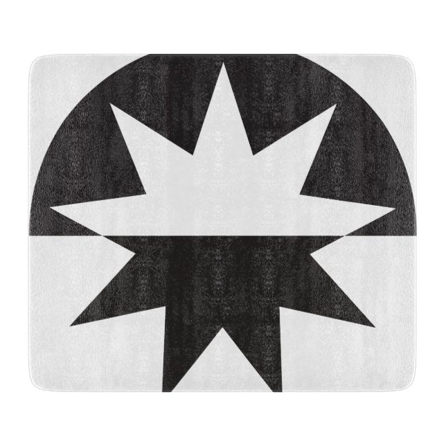 Black White Deco Star Sunburst (Framsidan)