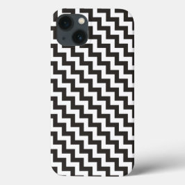 Black White Diagonal Chevrons iPhone 6 Xtreme Fodr