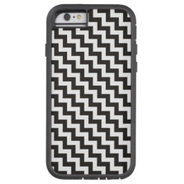Black White Diagonal Chevrons iPhone 6 Xtreme Fodr