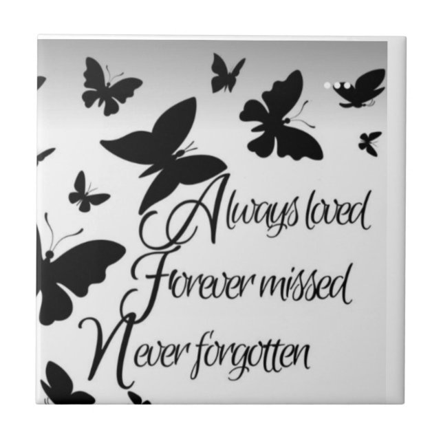 BLACK & WHITE DISIGN ON Ceramic Tile Kakelplatta (Framsidan)