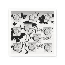 BLACK & WHITE DISIGNPaper Napkin