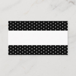 Black White Dots Elegant bröllop Namn Place Cards Placeringskort